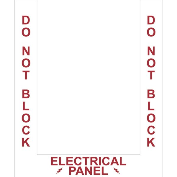 Superior Mark Floor Marking Border Tape, Electrical Panel Border , 4in, Vinyl IN-40-907-V